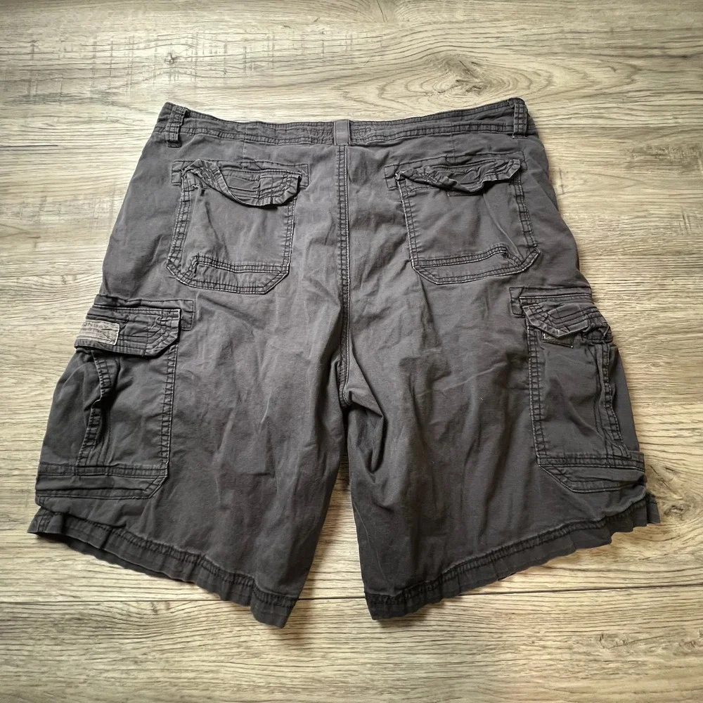 Unionbay Cargo‎ Shorts Mens 40 Black Stretch Utility Hiking Gorpcore Outdoors